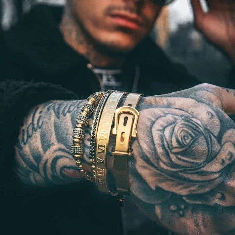 Titanium armband set-Jewelry for men-Bellasverige-Hemnix