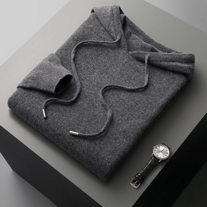 Merinoull Hoodie för Män med Mjuk Finish Carvallo
