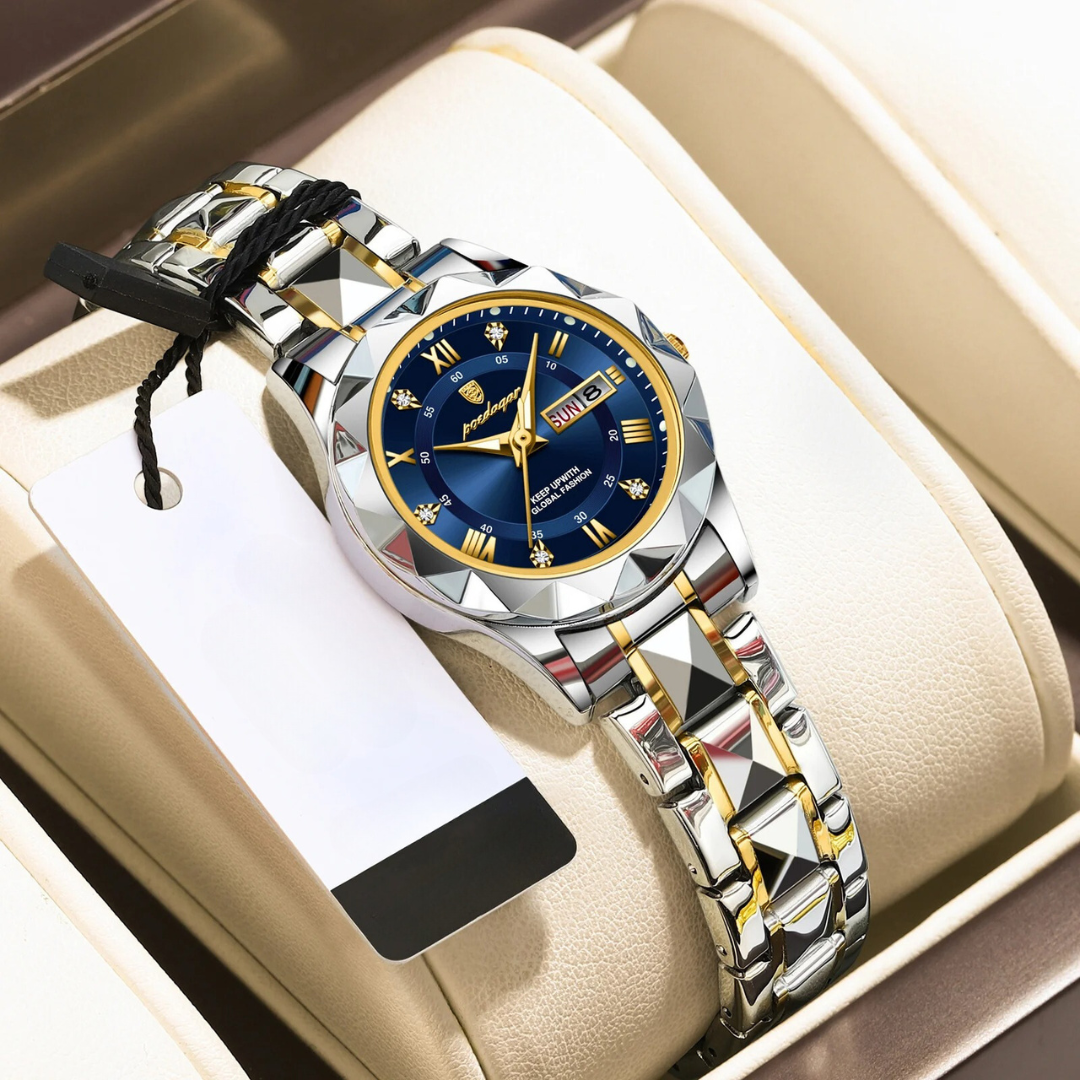 Lyxig damklocka i rostfritt stål-Bellasverige-Hemnix