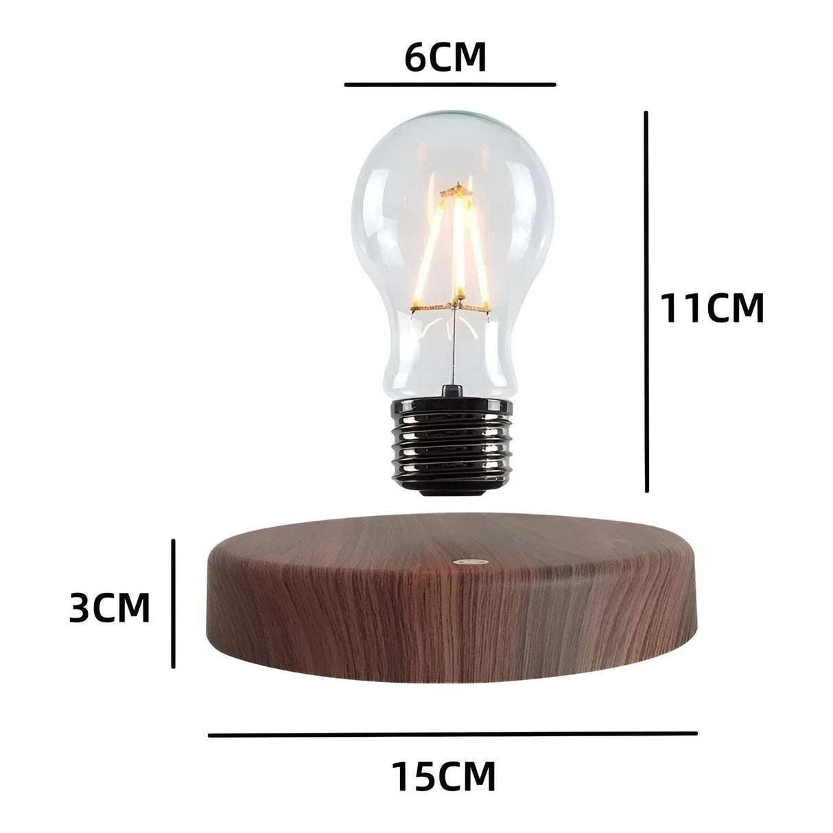 Magisk glödlampa - Elegant magnetisk levitation svävande glödlampa Carvallo