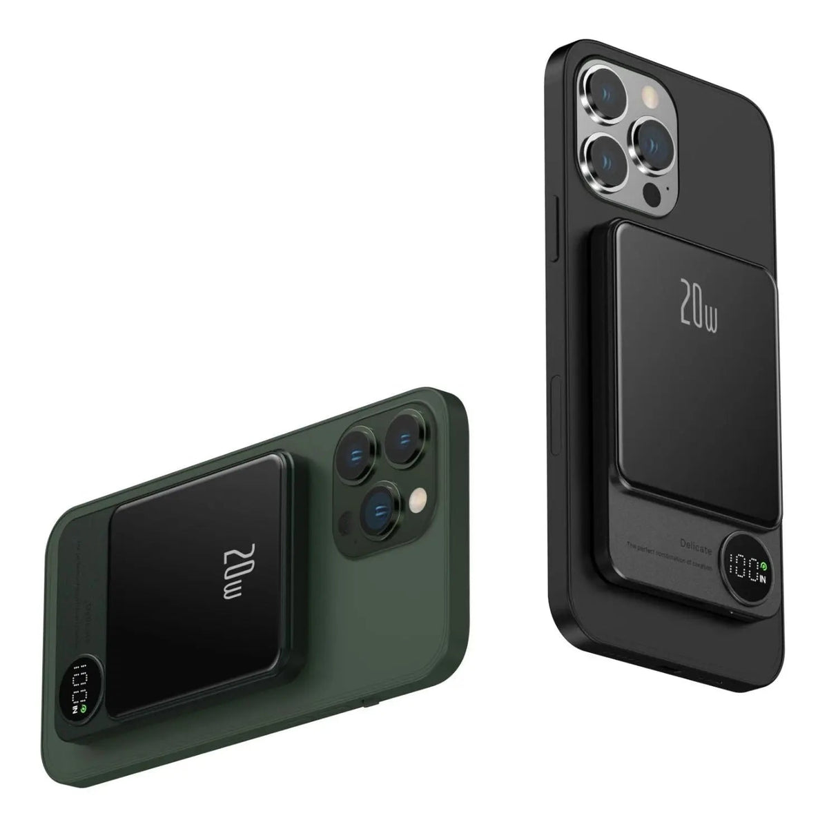 Power Bank Slim Trådlös Magnetisk Laddare Carvallo