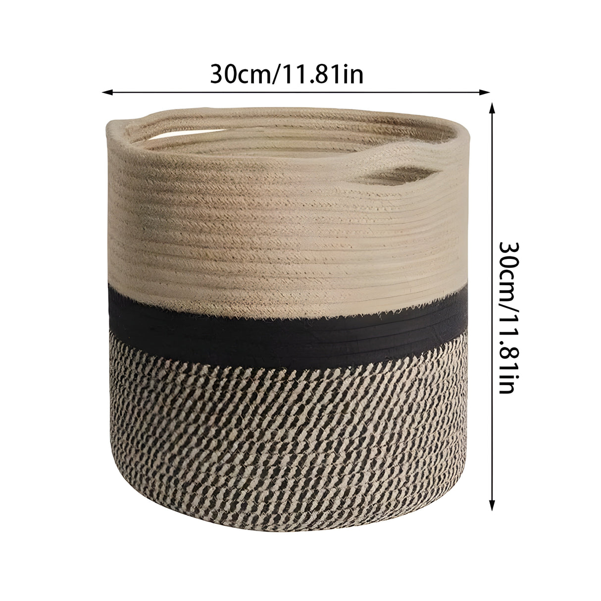 CottonCraft Korg - Fällbar Flätad Seilkorg Carvallo