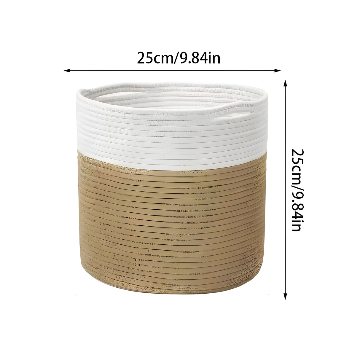 CottonCraft Korg - Fällbar Flätad Seilkorg Carvallo