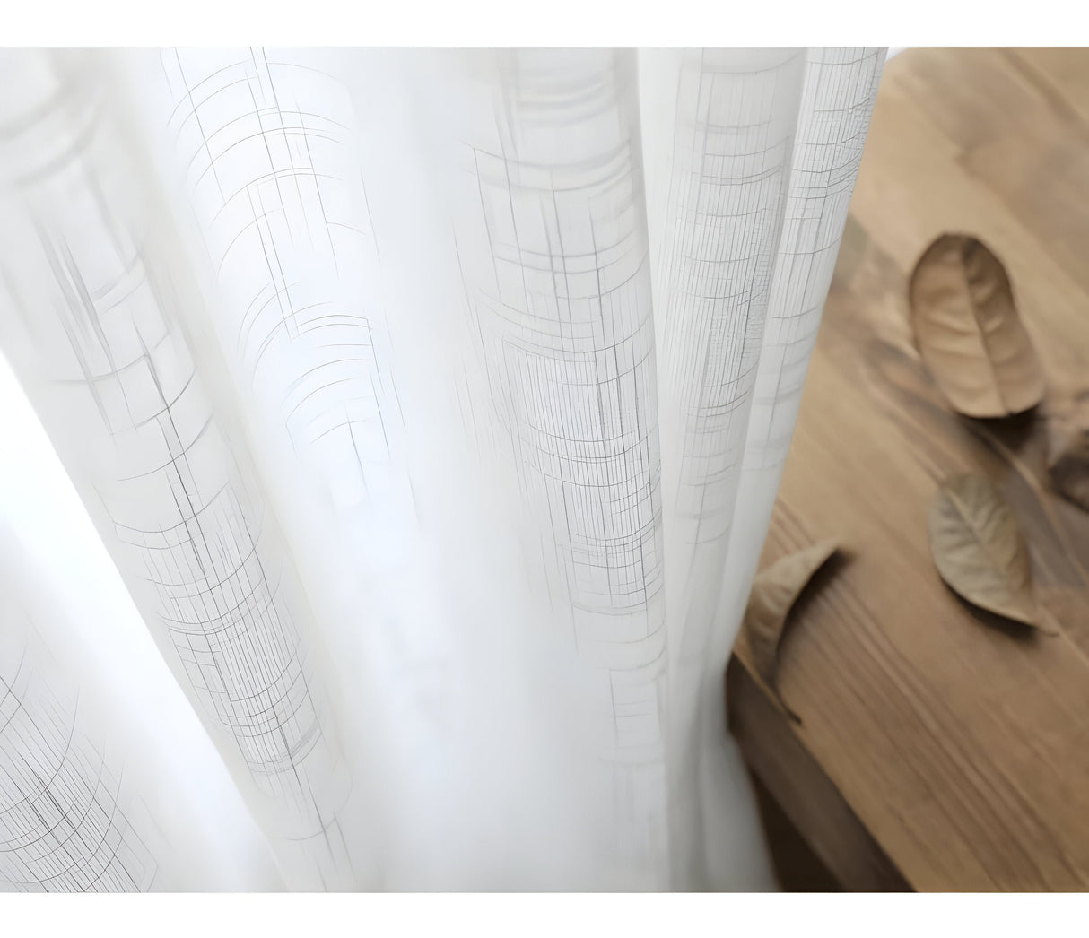 HikariVeil Gardiner - Japansk Stil Halvgenomskinliga Integritetsgardiner Carvallo