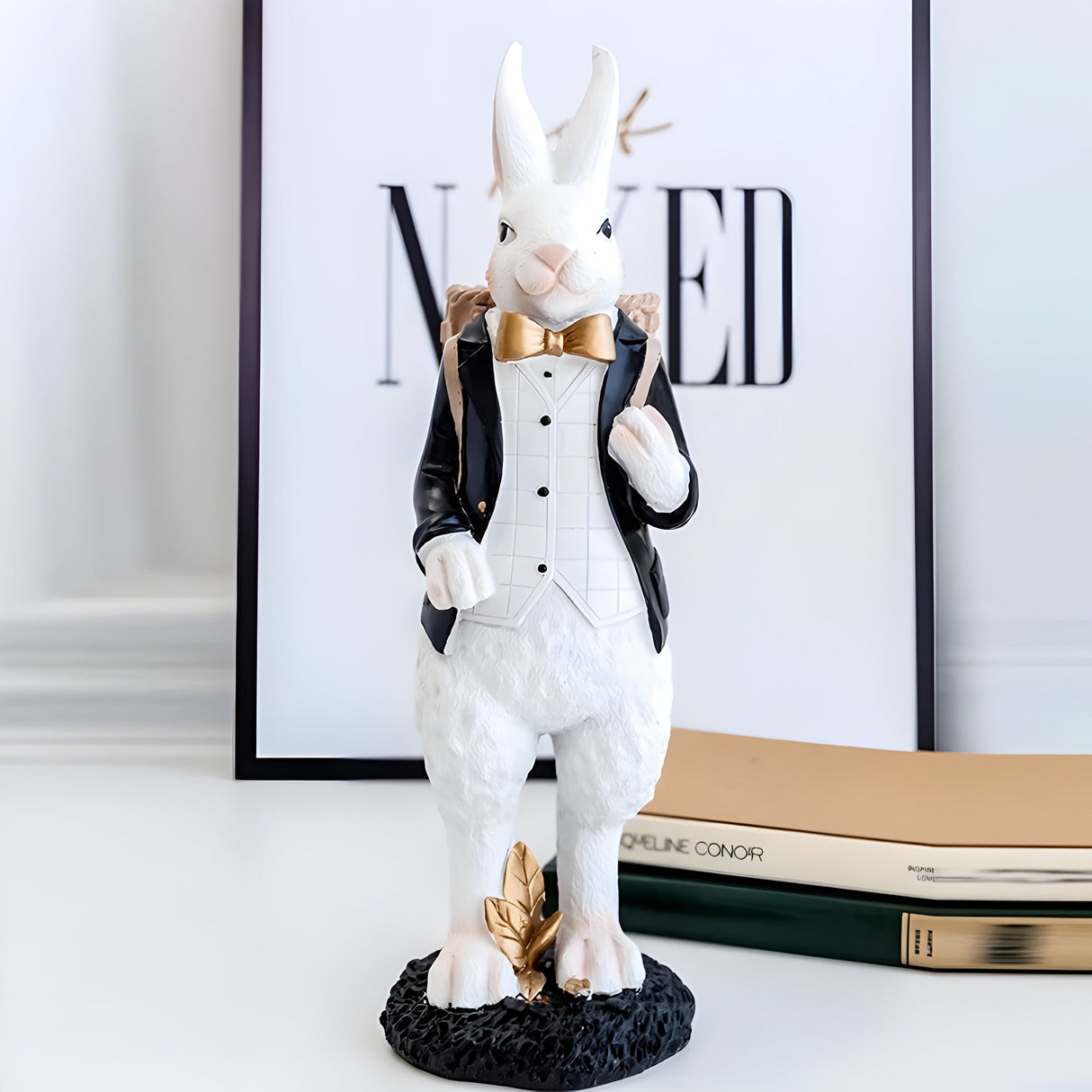 RegalRabbit Dekoration – Dekorativ Pastoral Palats Kaninfamilj Dekoration Carvallo