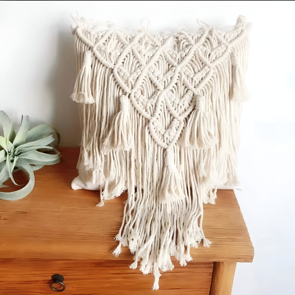 LushWeave Cover - Handgjord bohemisk kuddfodral Carvallo