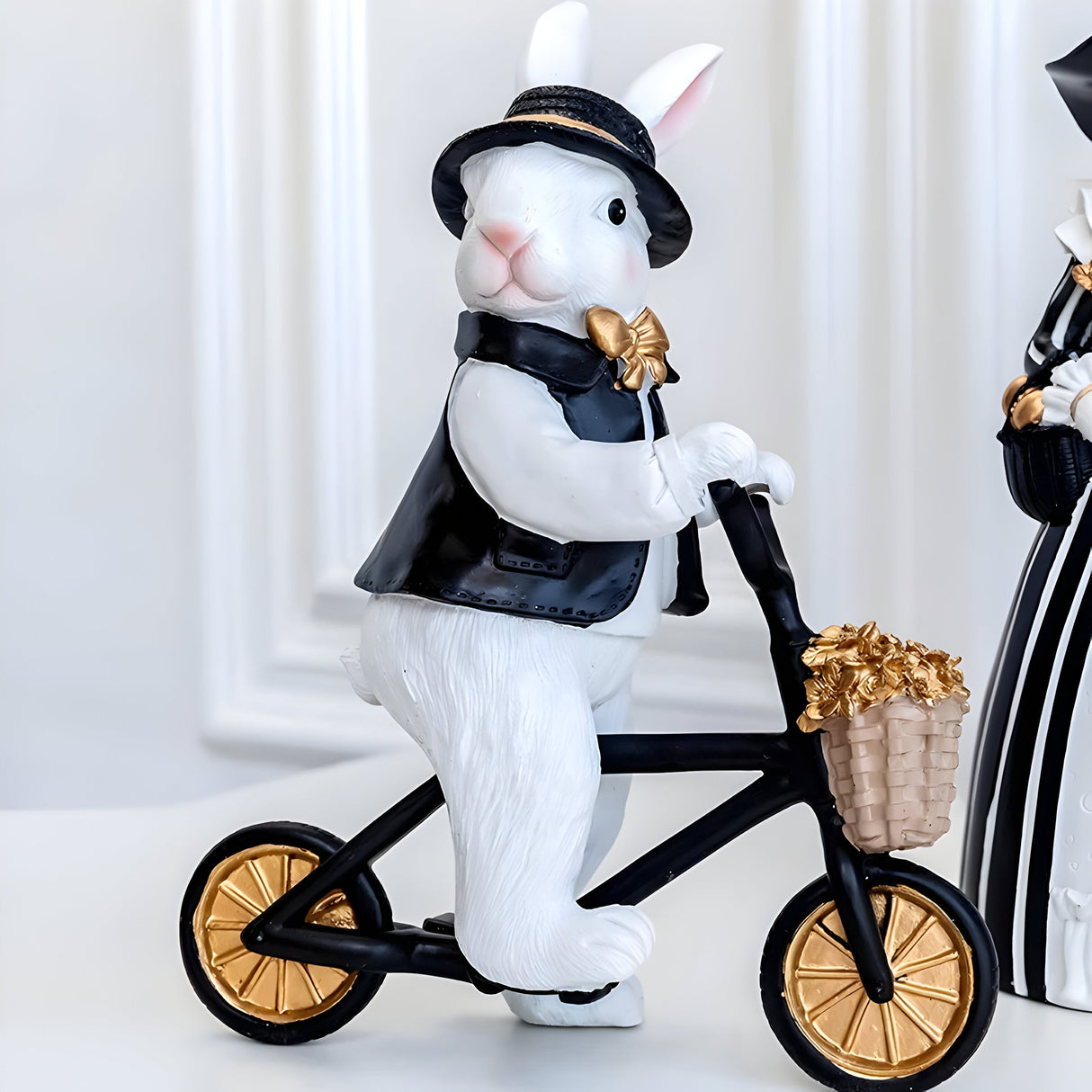 RegalRabbit Dekoration – Dekorativ Pastoral Palats Kaninfamilj Dekoration Carvallo