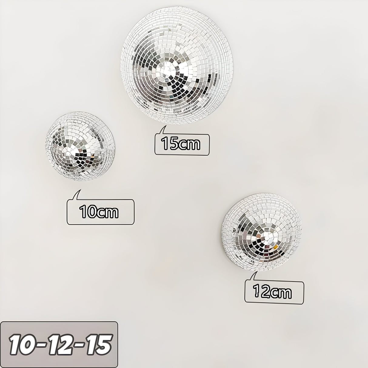 GlimmerArc Discokula – Metallisk Väggdiskokula Carvallo