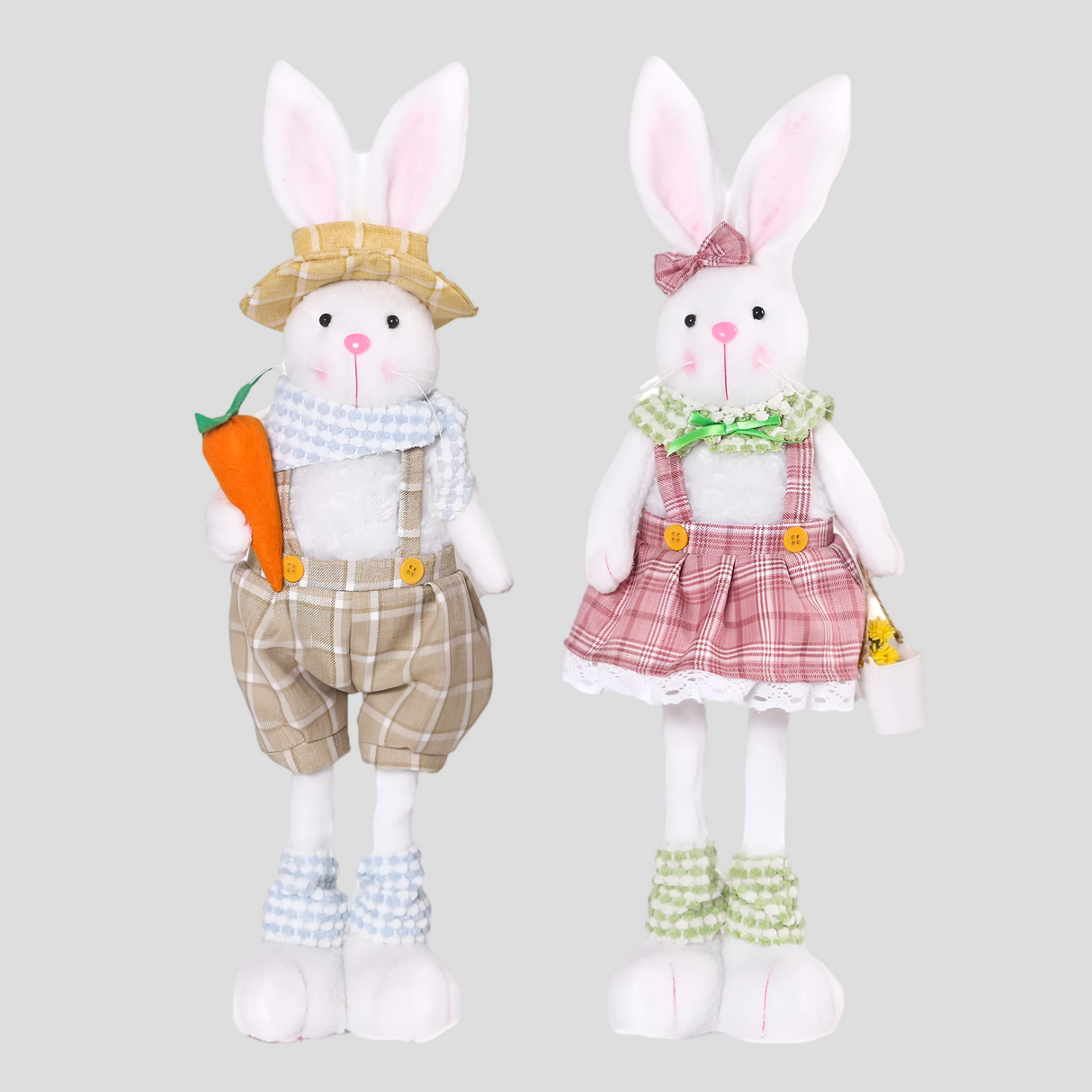 JollyHoppers Docka – Dekorativ påskhar med inbyggda ben Carvallo