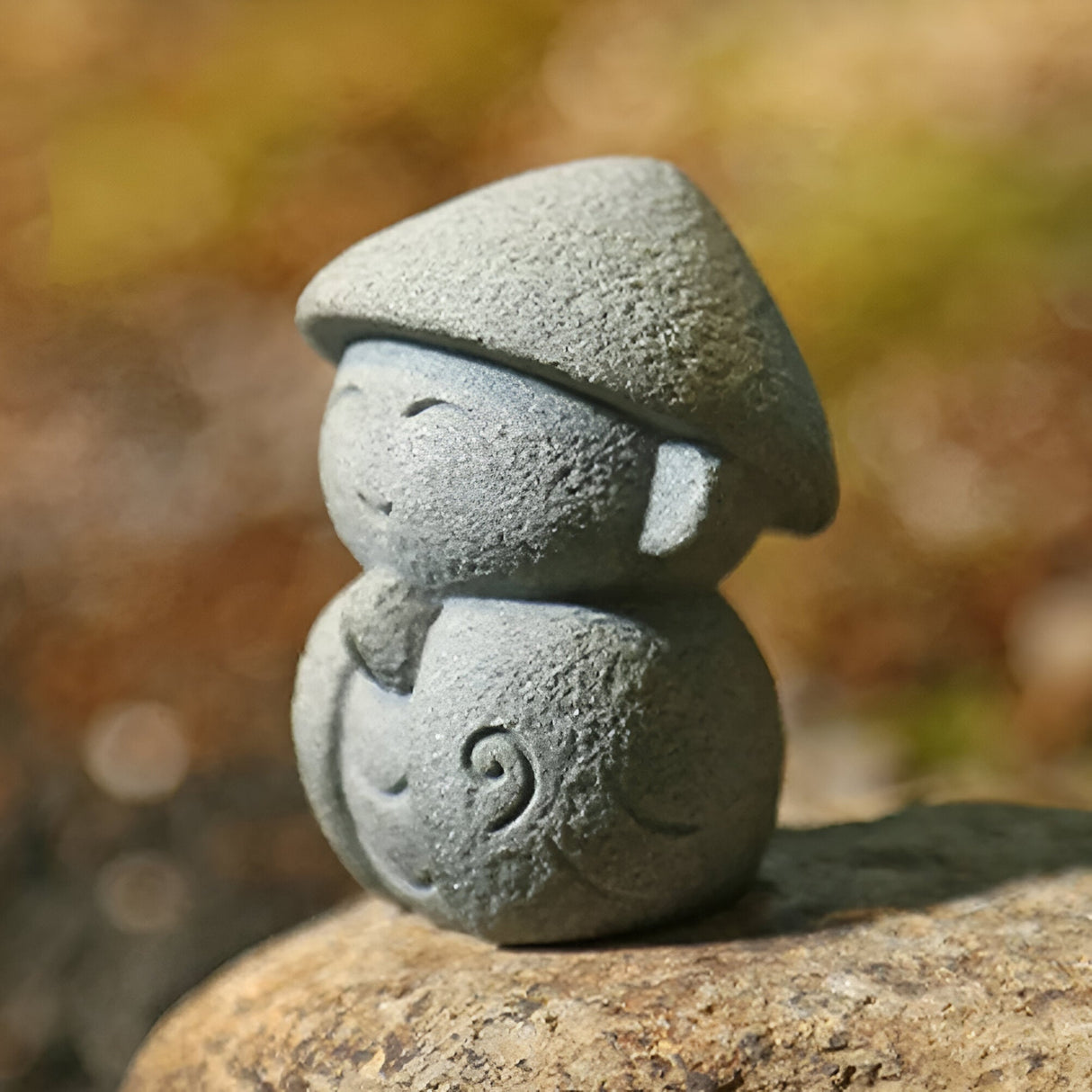 SatoriStone Dekor - 2st Japansk Sten Buddha Dekoration Carvallo
