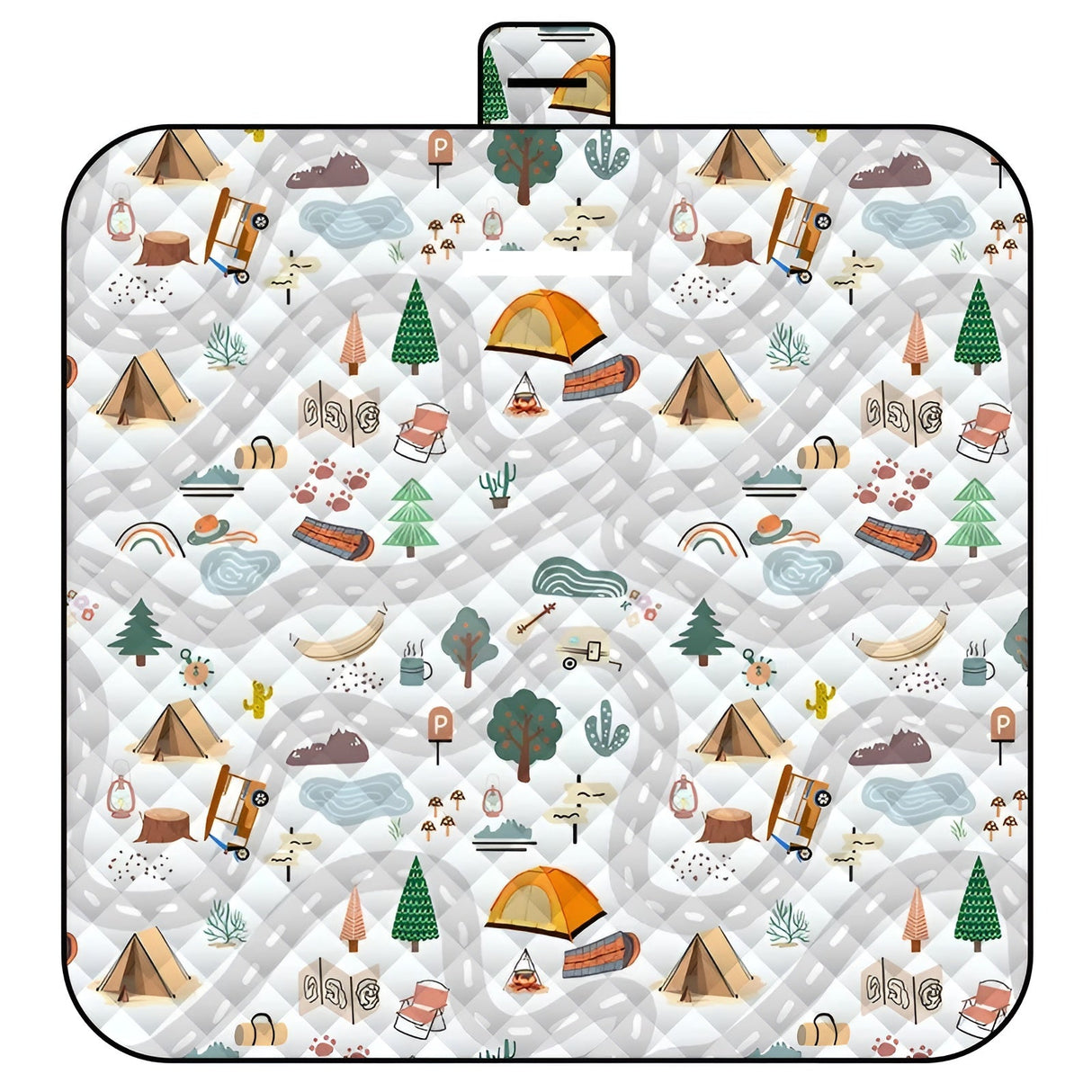 Carvallo Baby-lekmatta Wanderlino | Polstret & Vattentät | För Utomhus & Hemma | Inkl. Bärväska Carvallo