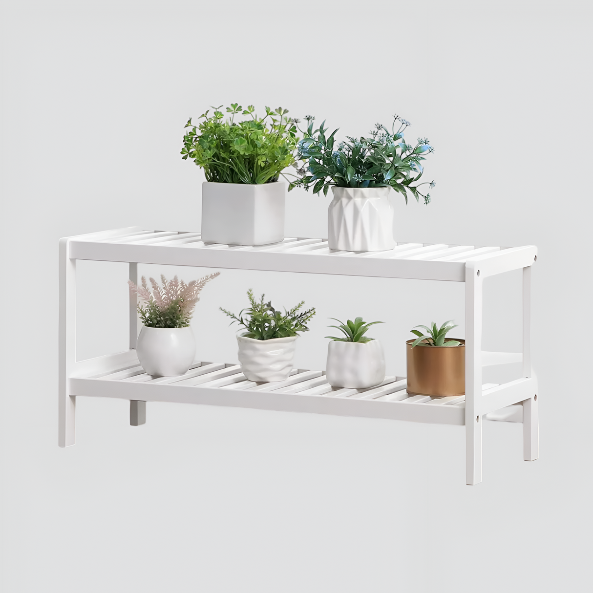 BambooHaven Rack – 2-stegs bambuställ för skor Carvallo