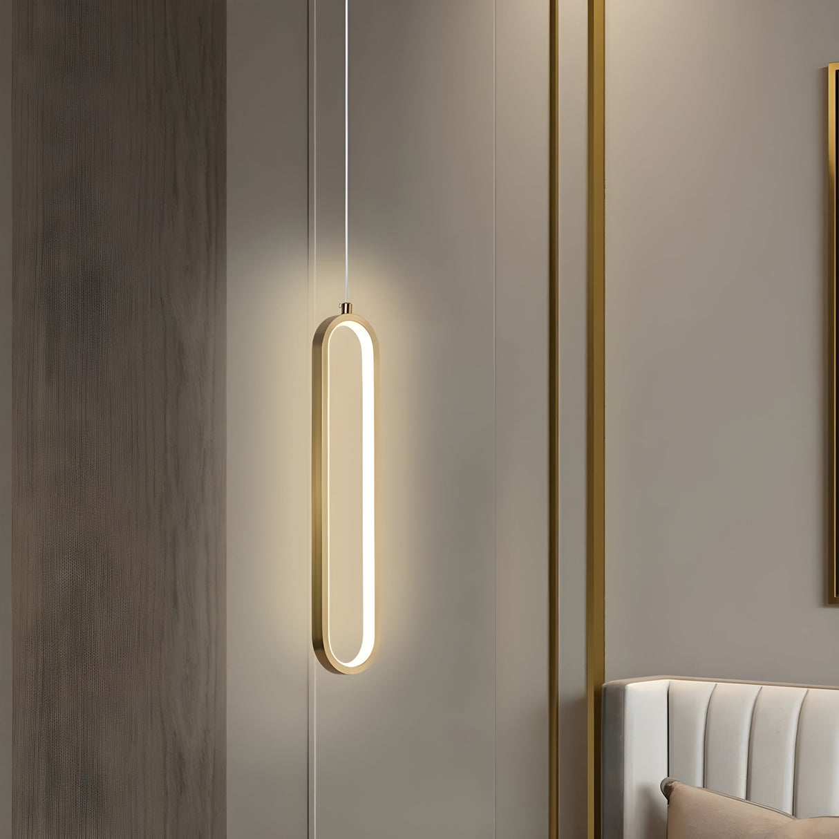 GildedGlow Light - Dekorativ LED-Hänglampa Carvallo