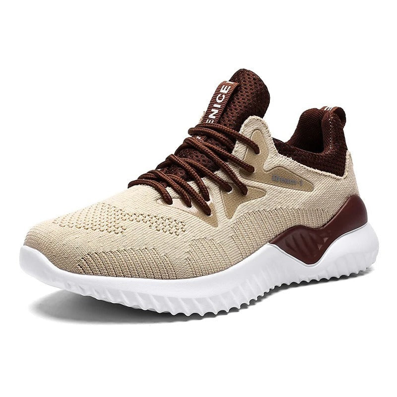 Andningsaktiva sneakers i mesh för män-Shoes for Men-Hemnix-Beige-39-Hemnix