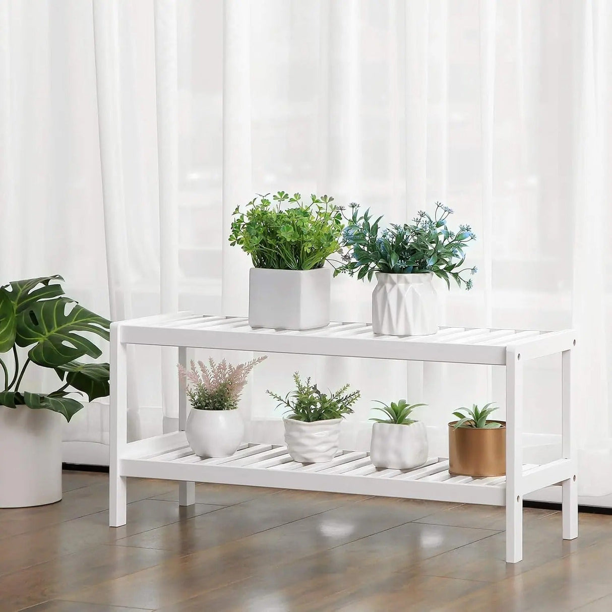 BambooHaven Rack – 2-stegs bambuställ för skor Carvallo