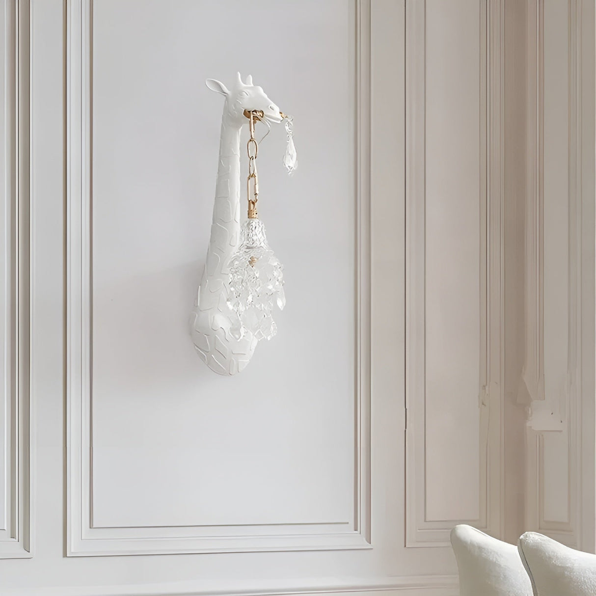 Carvallo - Giraffformat LED-vägglampa med mjukt, varmt ljus för unik inredning Carvallo