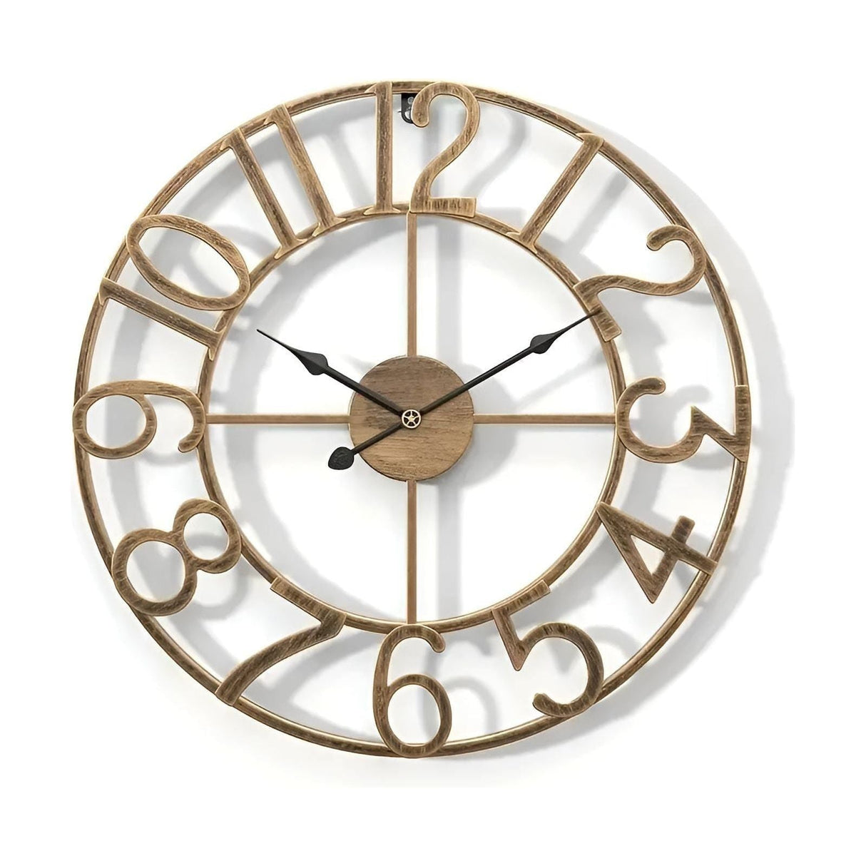 RetroTime Klocka - Retro-Digital-Väggklocka tillverkad av Metall Carvallo