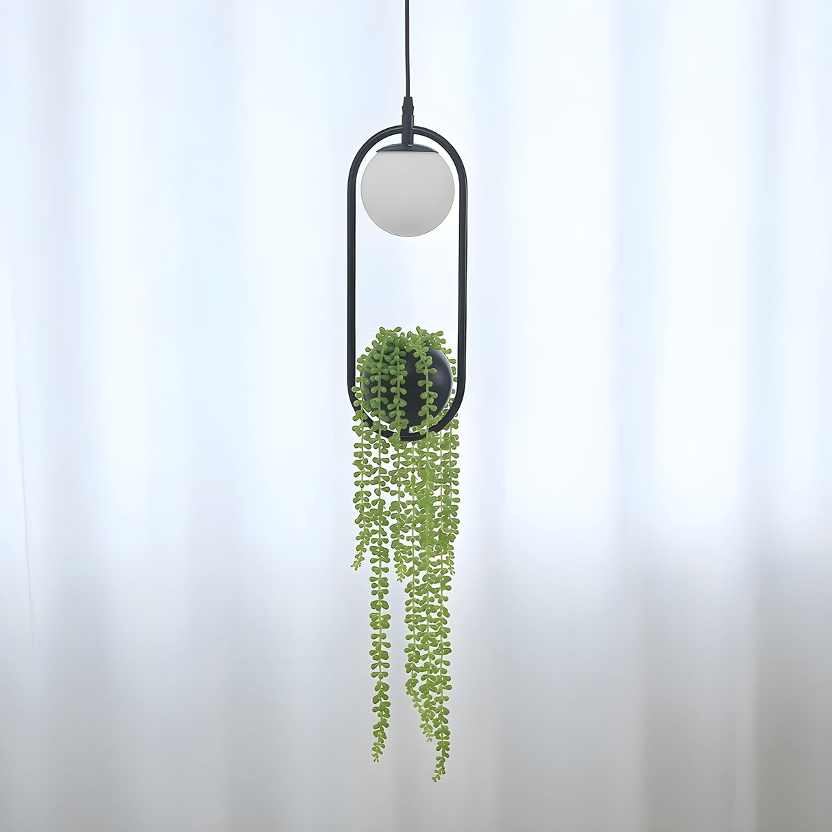 BotanicAura Light – Nordisk LED-hängande lampa med blomkruka Carvallo