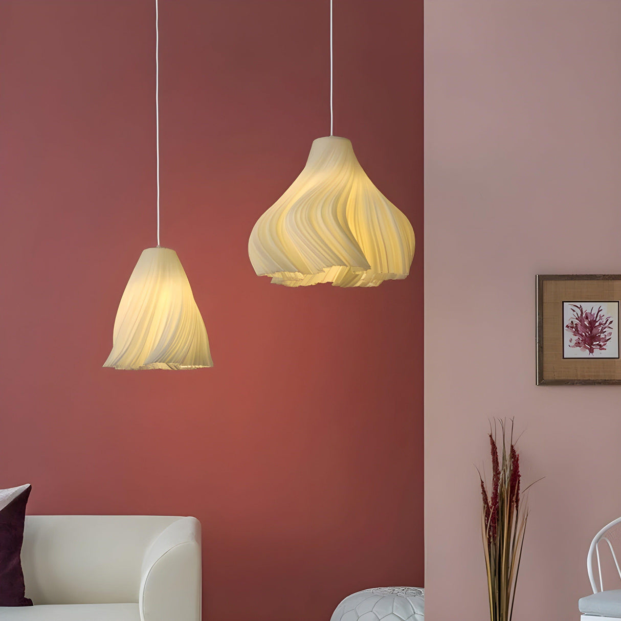 FloraBloom Light - Nordisk 3D-utskriven blomm som hänglampa Carvallo