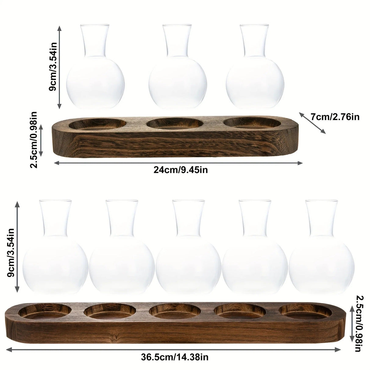 HydroHaven Vase - Elegant Hydroponic Glass Vase Carvallo