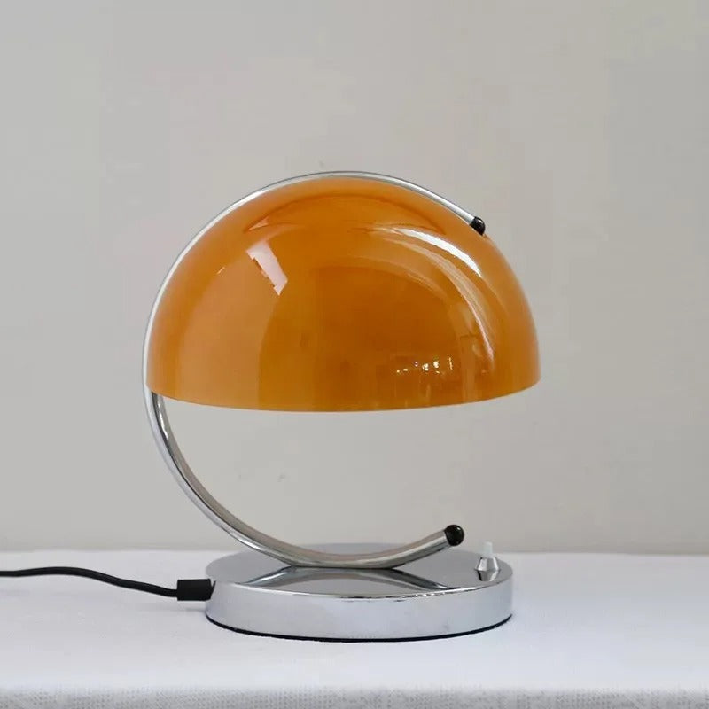 Dansk Design Glas Bordslampa - Modern Svampformad Belysning Carvallo