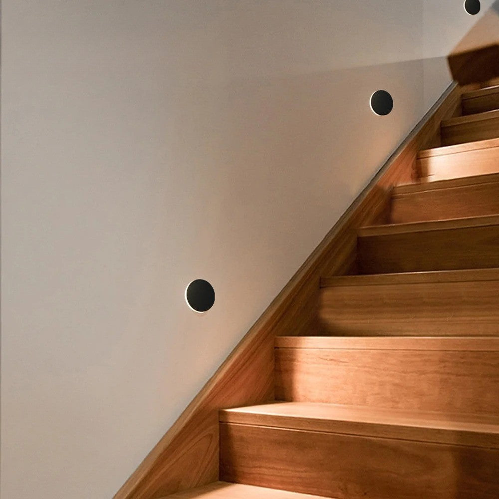 Rund LED Stegljus – Vattentåligt & Installationsbart | För Inomhus- och Utomhusbruk Carvallo