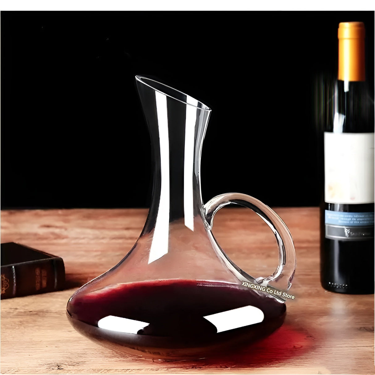 Kristall vinluftare i snäckform – Blyfri för vin eller konjak | Dekorativ för hemmet & bar Carvallo
