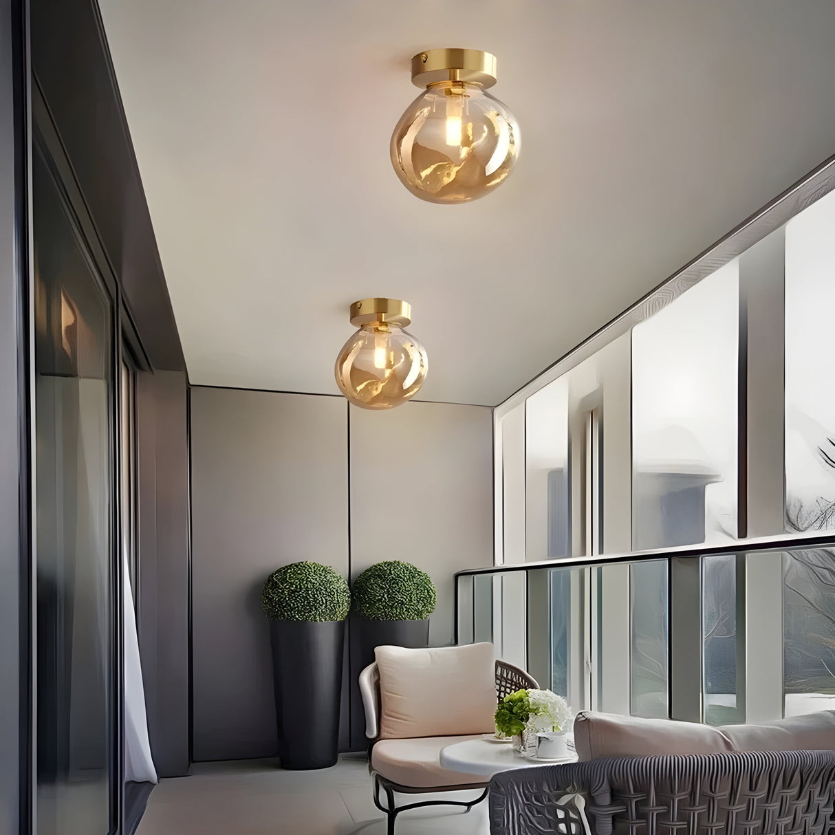 LustroCeil Light - Minimalistisk Glas-Taklampa Carvallo