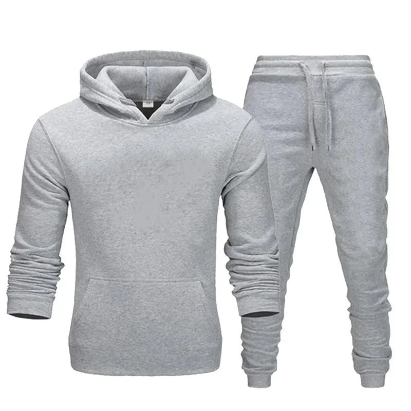 Fitness sweatshirt set för män-Bellasverige-Grå-S-Hemnix