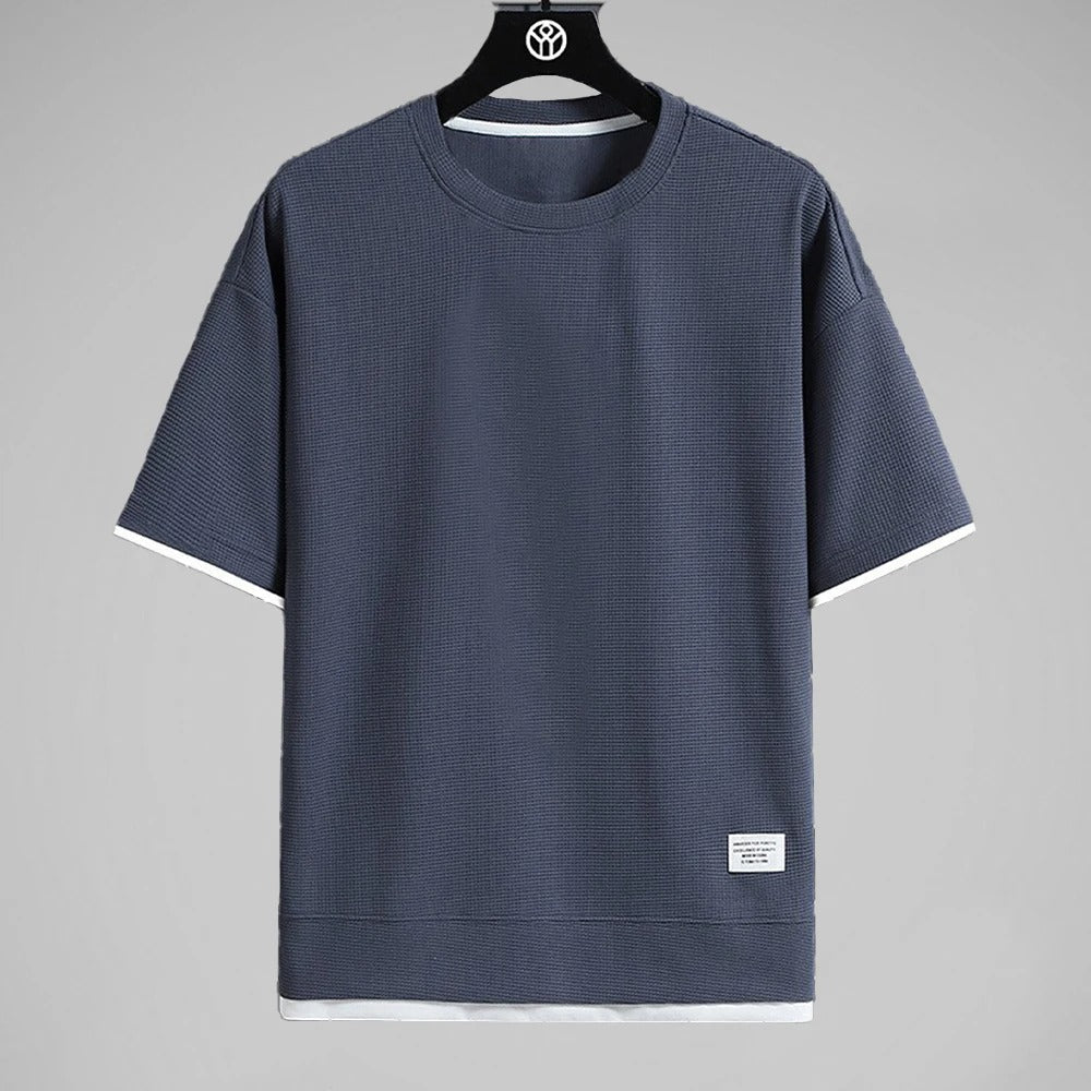 Premium våffel Tshirt för män-Hemnix-Hemnix