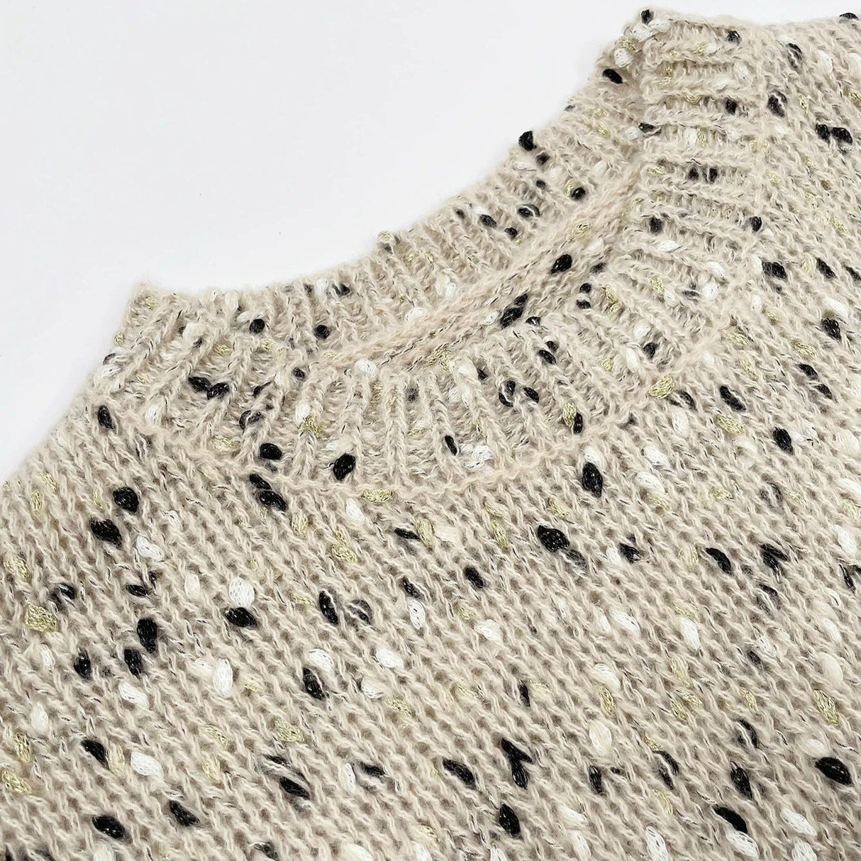 Stickad Drop Shoulder-tröja för kvinnor Hemnix