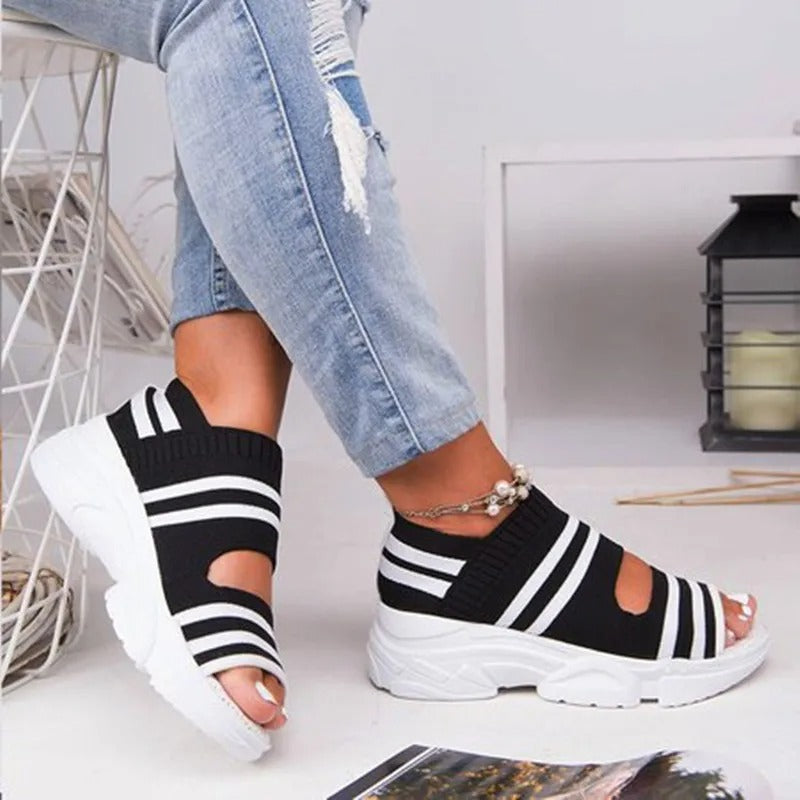 Wedge-sandaler med öppen tå för kvinnor-Hemnix-Hemnix