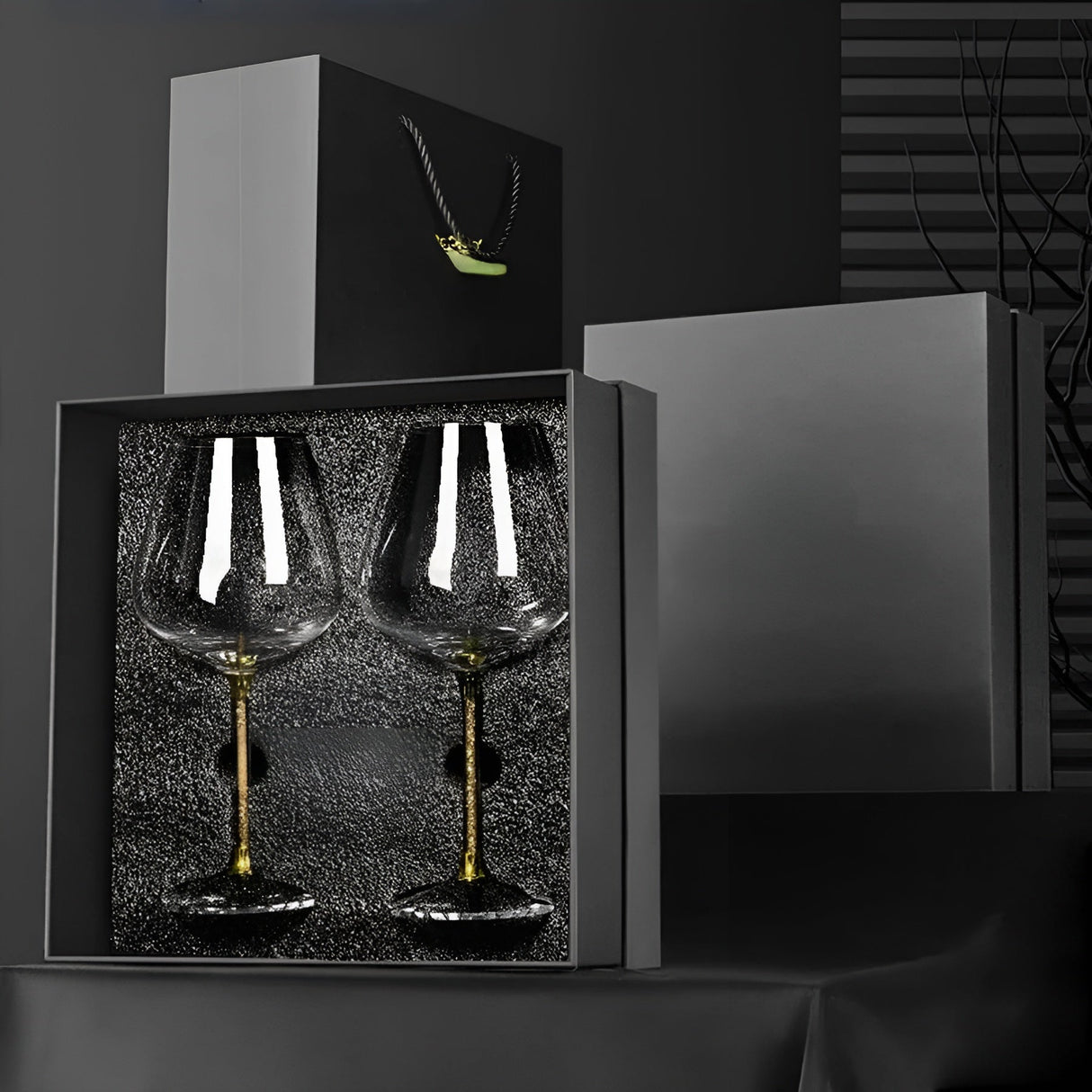 Kristallglas i 2-pack – Eleganta vinglas | Höga & Lyxiga för fester & evenemang Carvallo