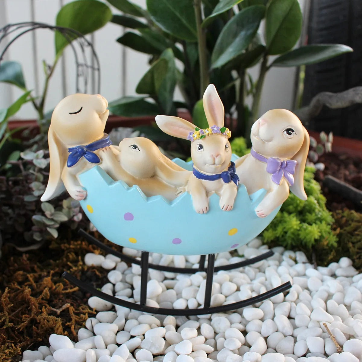 BunnyCharm Ornament - Påskhare Konstharts Ornament Carvallo