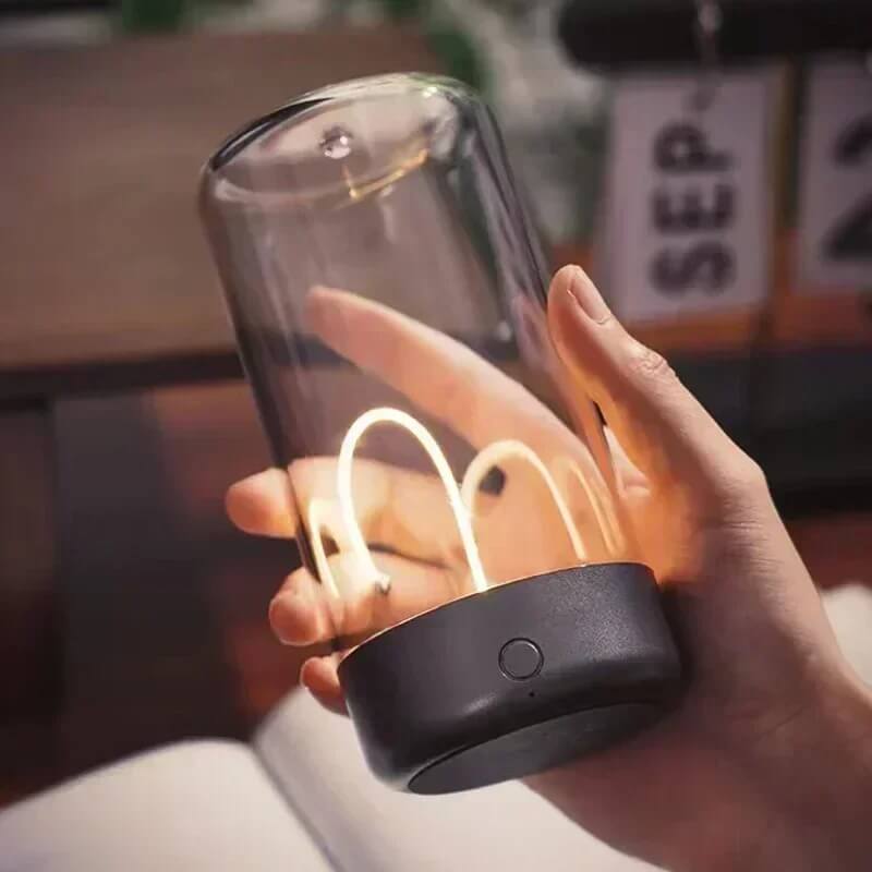 QuantumGlow – Bärbar LED-lampa med magnetisk och flexibel filament | USB-C uppladdningsbar ambient belysning-Lamps-BB-Hemnix