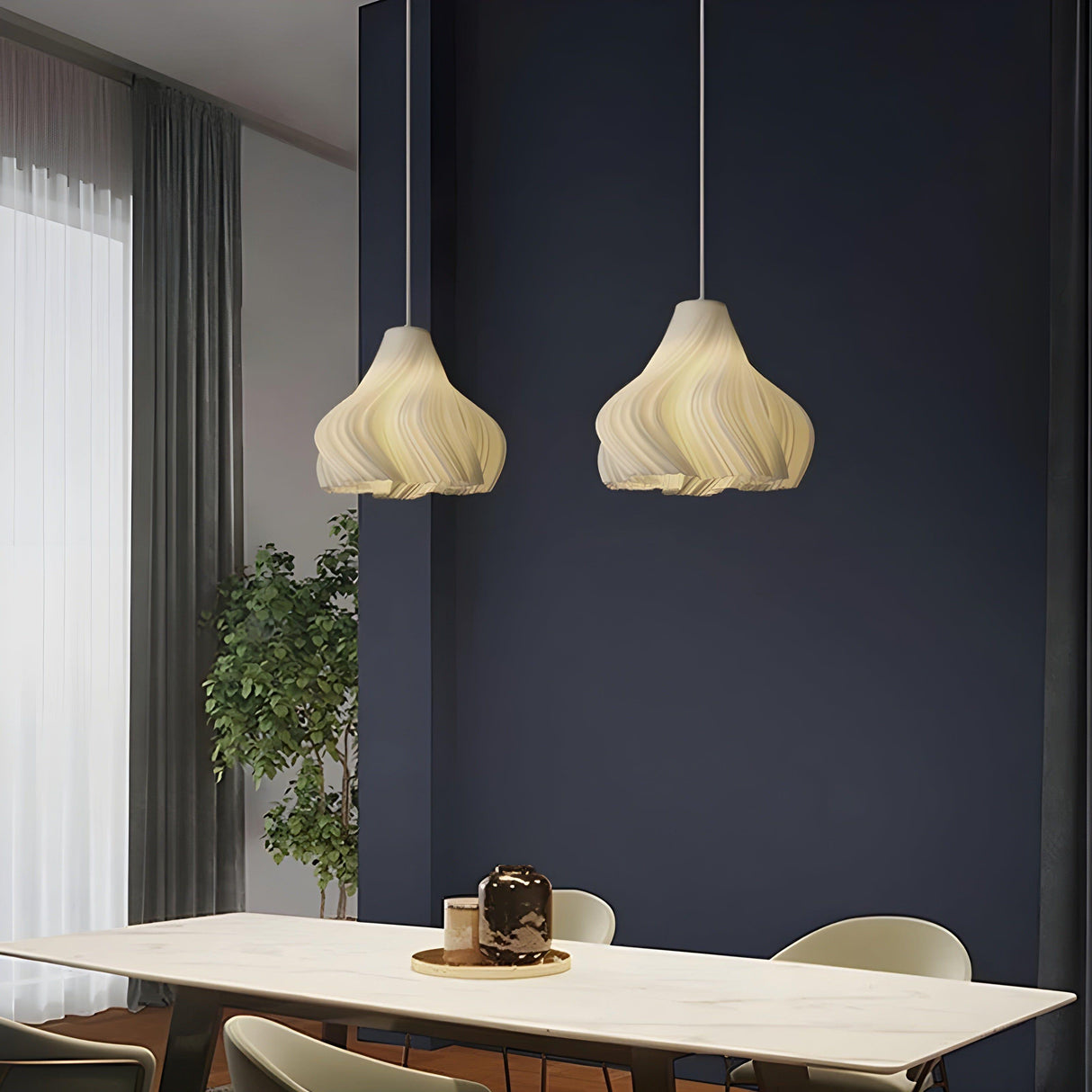 FloraBloom Light - Nordisk 3D-utskriven blomm som hänglampa Carvallo