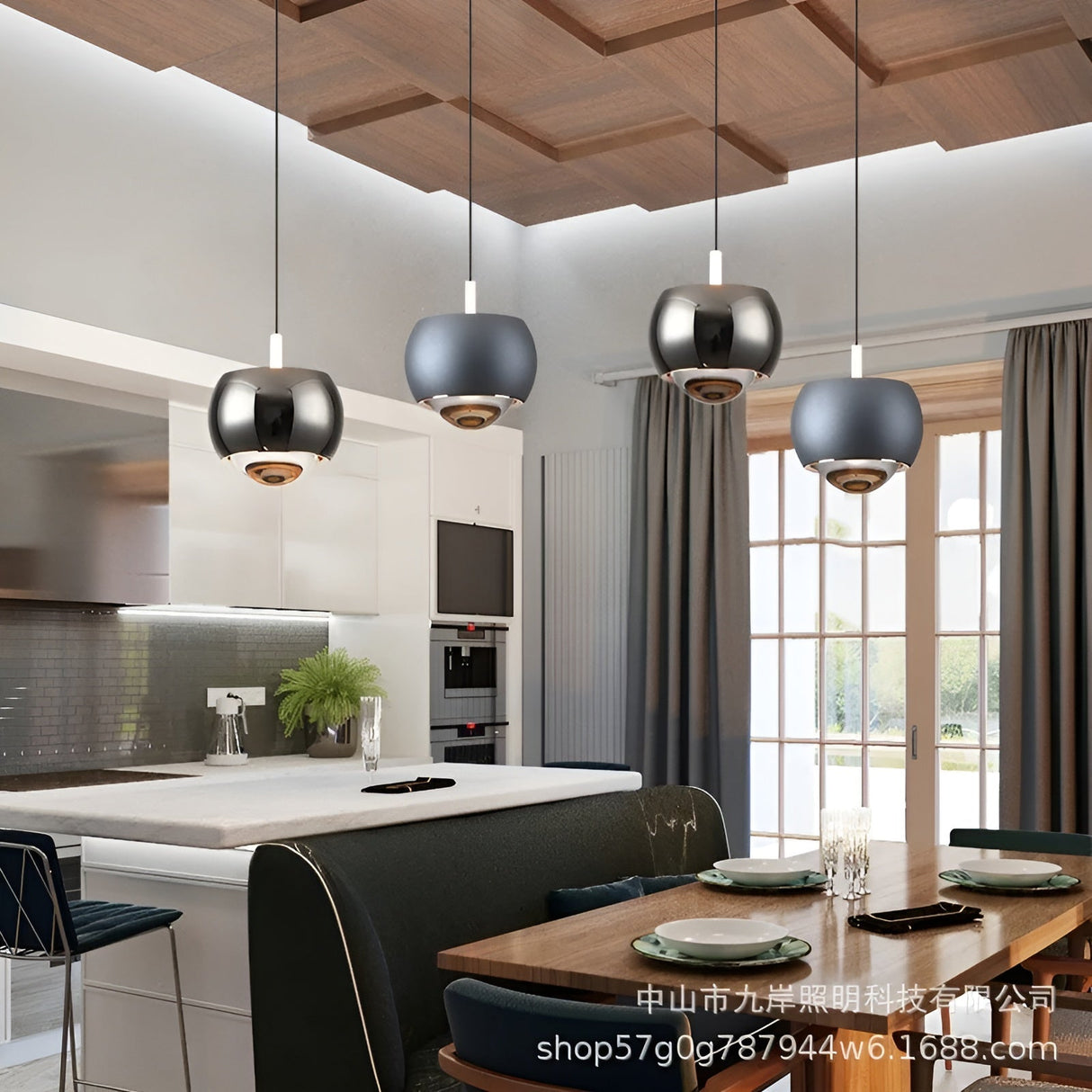 OrbitGlow - Minimalistisk hänglampa med LED-ljus med elegant, cirkulärt design Carvallo