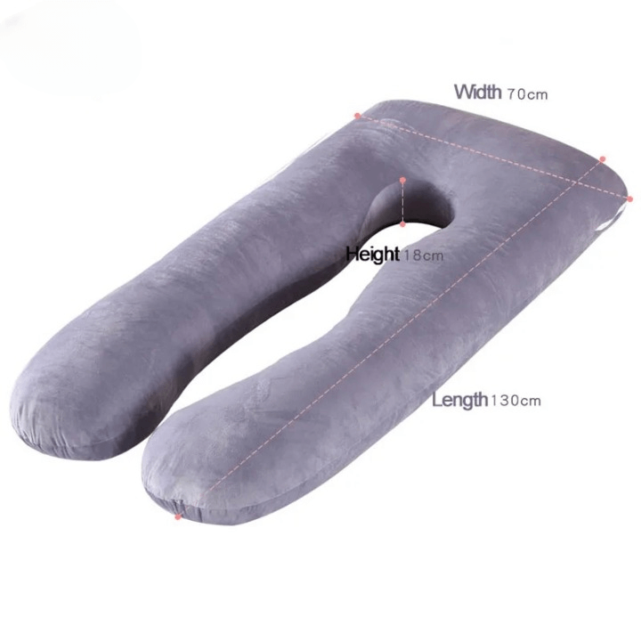 MammaLugn – U-formad Gravidkudde 130×70 cm | Komfort och Stöd för Gravida och Nyblivna Mammor-Pregnancy Pillow-BB-Hemnix