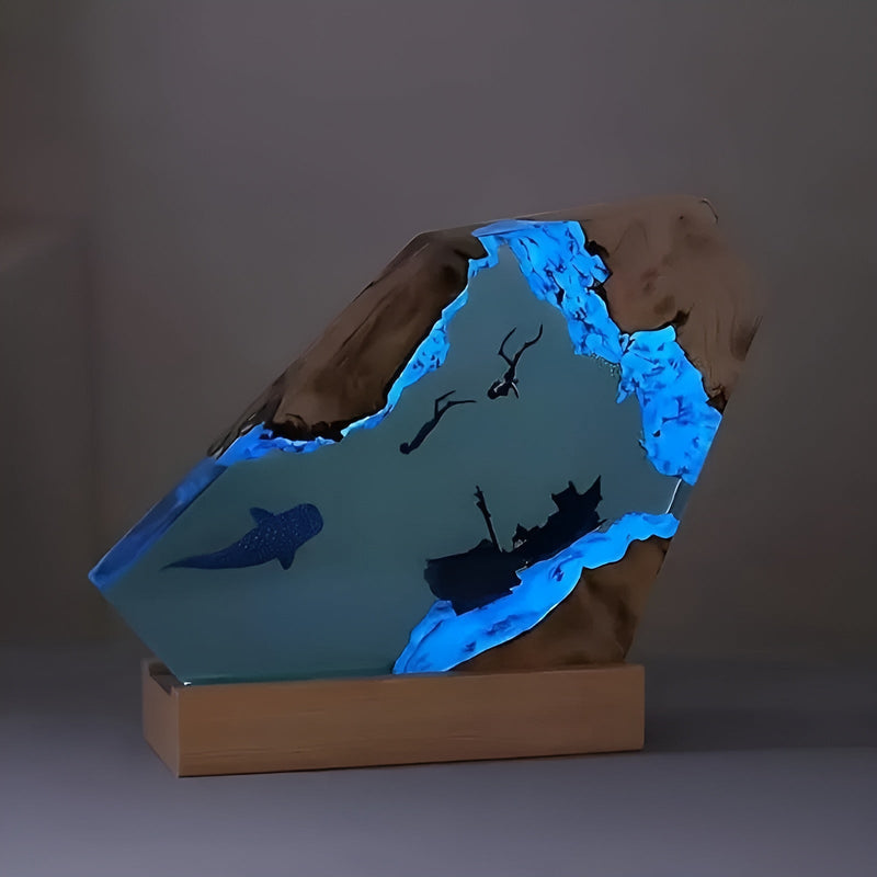 OceanGlow - Förvandla Ditt Rum Med Havets Lugna Ljusdjup Carvallo