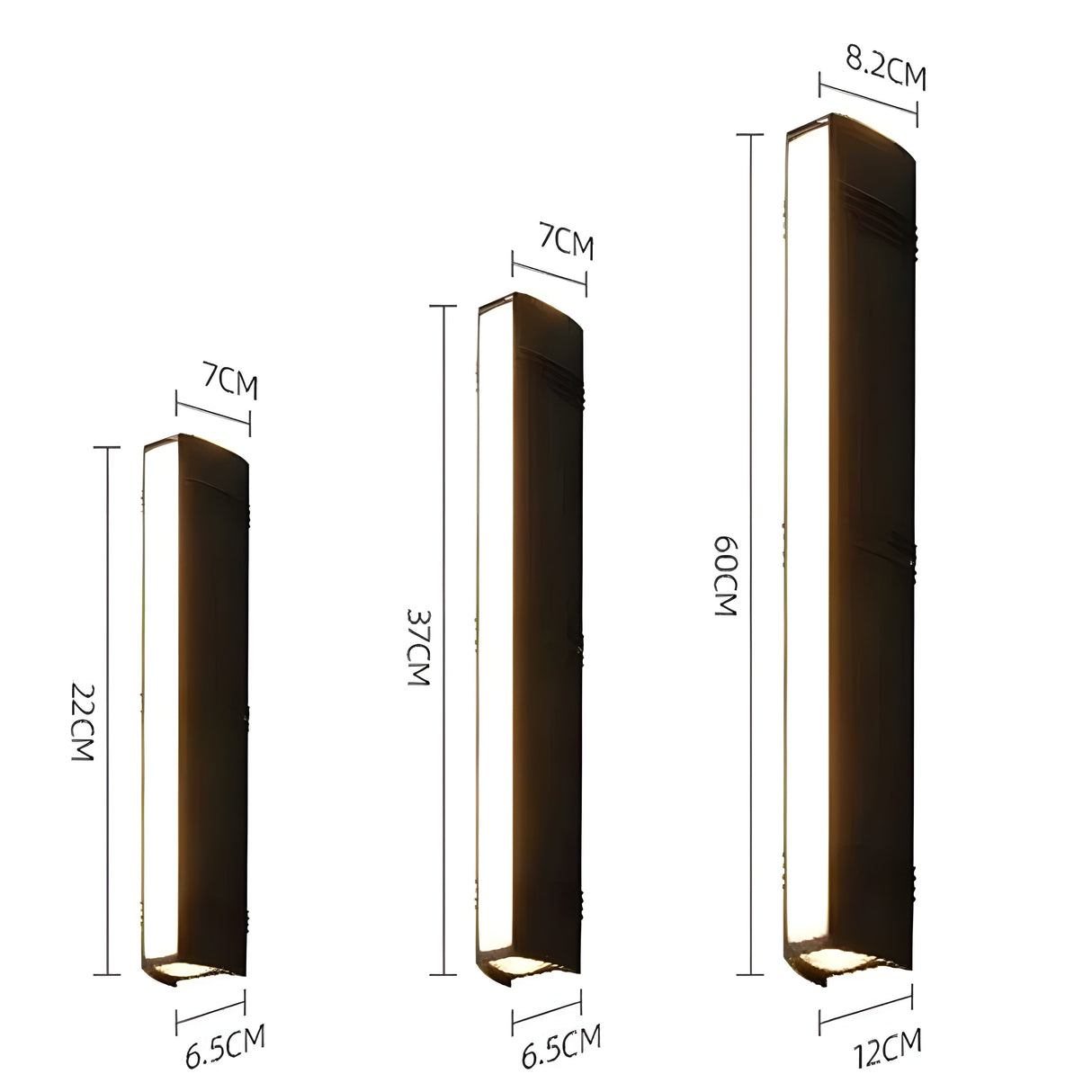 EverGlow Light - Vattentät LED-vägglampa Carvallo