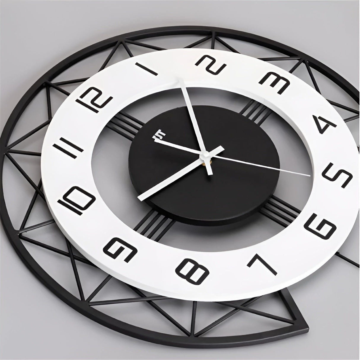 NordicFlair Klocka - Modern Nordisk Hem Konst Trä Klocka Carvallo