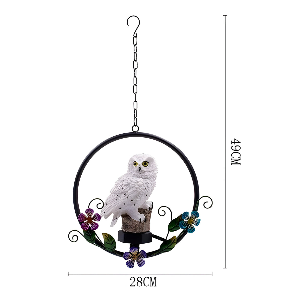 LumiOwl Light - Solcellsdriven Hängande Uggleljus Carvallo