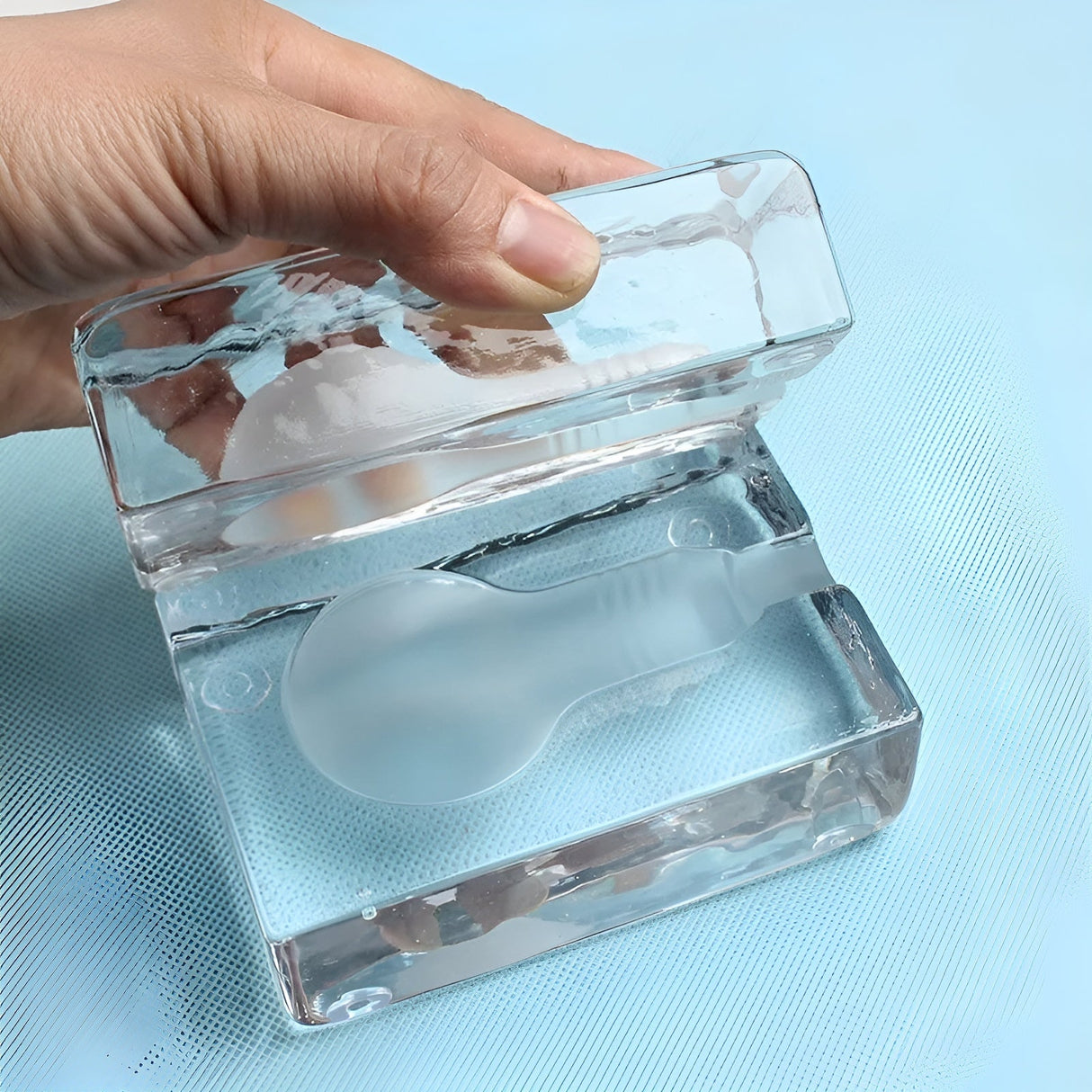 IceLuxe Light – Minimalistisk isbit LED-glaslampa Carvallo