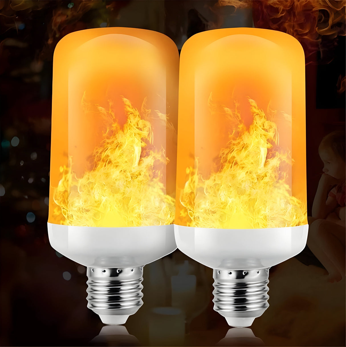 FlameGlow Light – Dekorativa LED-flamepærer Carvallo