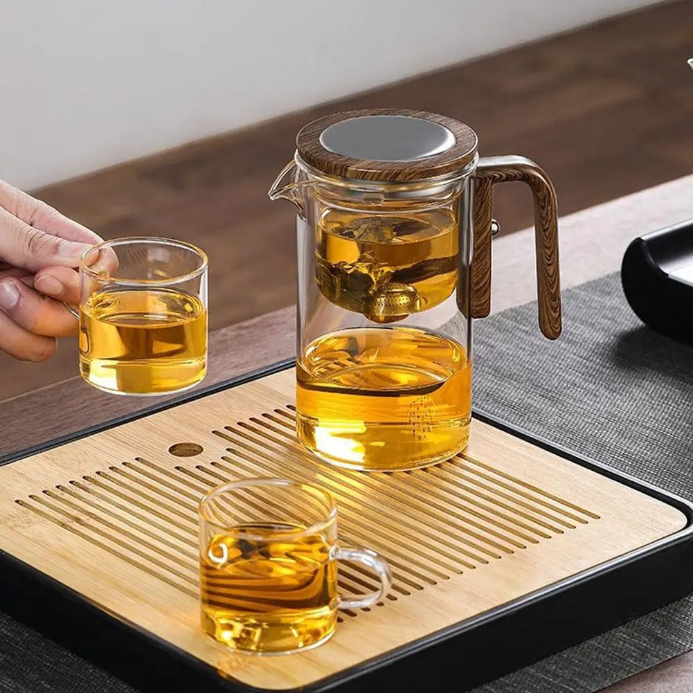 TranquilSip Tekanna – Magnetisk Växel Filter Glas Teapot Carvallo