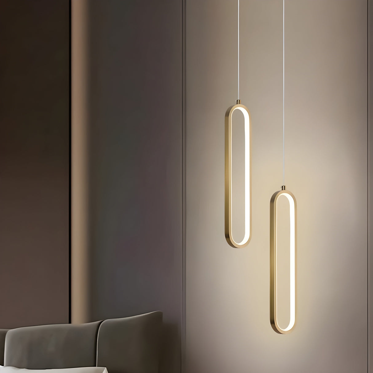 GildedGlow Light - Dekorativ LED-Hänglampa Carvallo