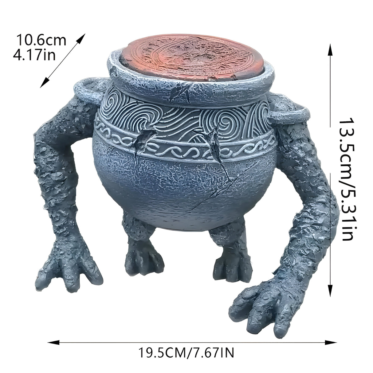 TerraKnight Pot - Trädgårdsrand Dekorativ Blomkruka Carvallo