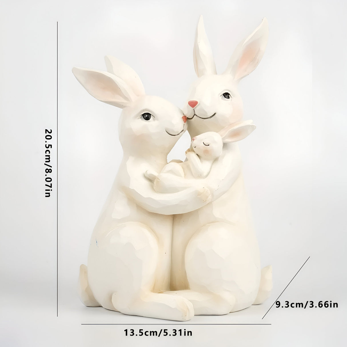 FaithSculpt Skulptur – Handritad hartshasstaty Carvallo