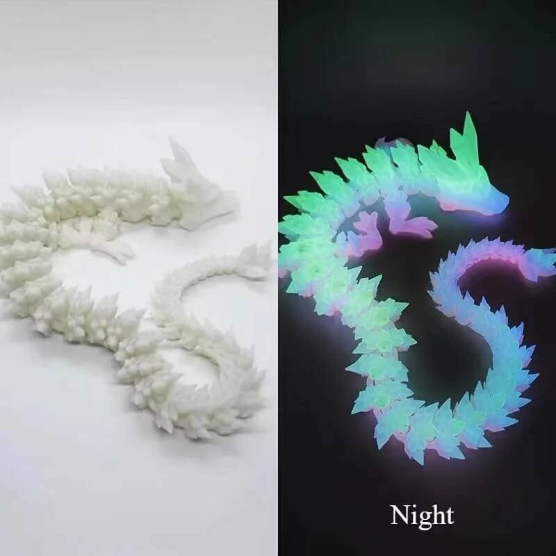 DrakeMorph - Rörlig 3D-printad Drakmodell för Dekor och Fantasi-Action & Toy Figures-BB-Hemnix