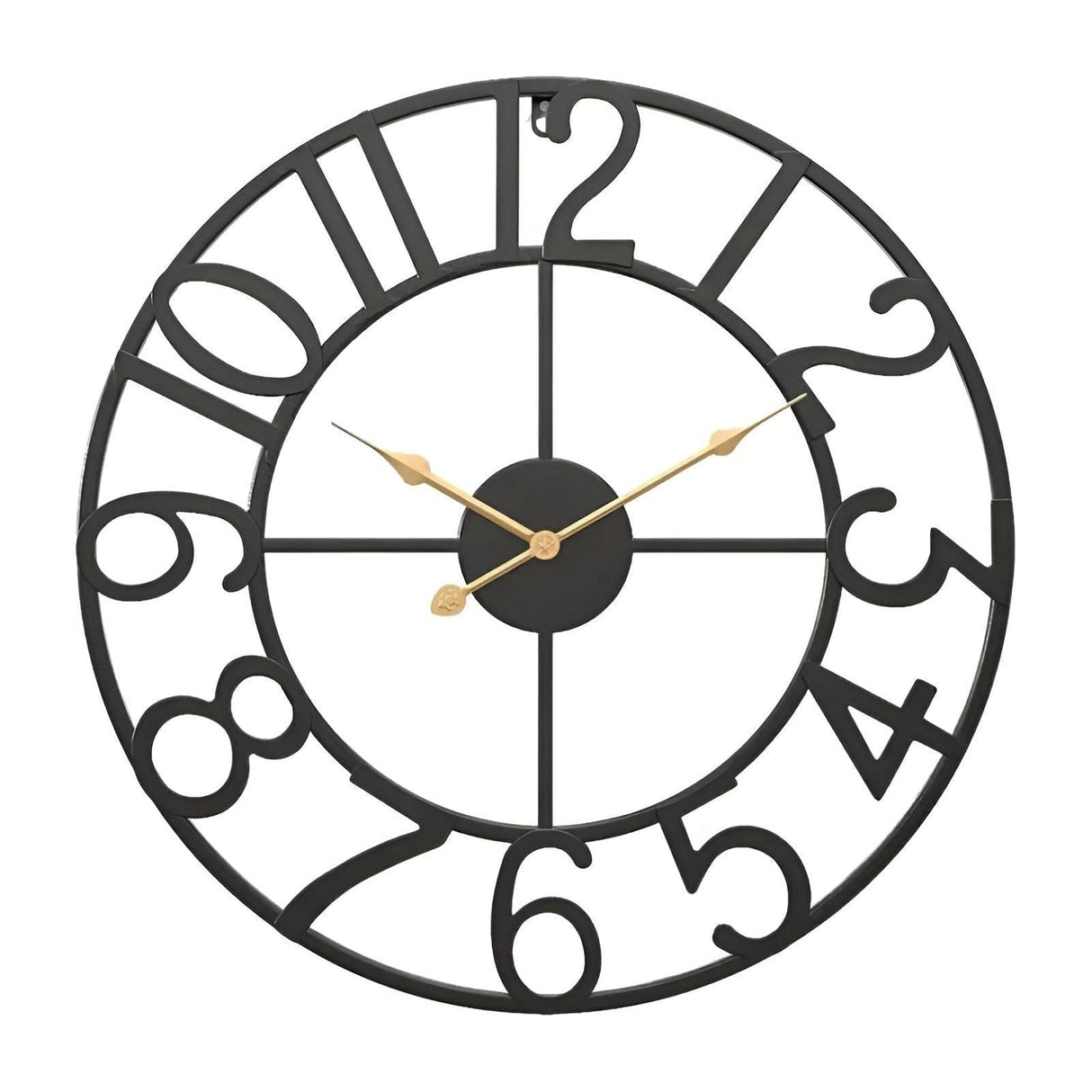 RetroTime Klocka - Retro-Digital-Väggklocka tillverkad av Metall Carvallo